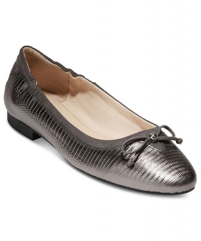 Women's Keira Ballet Flats Silver $70.20 Shoes