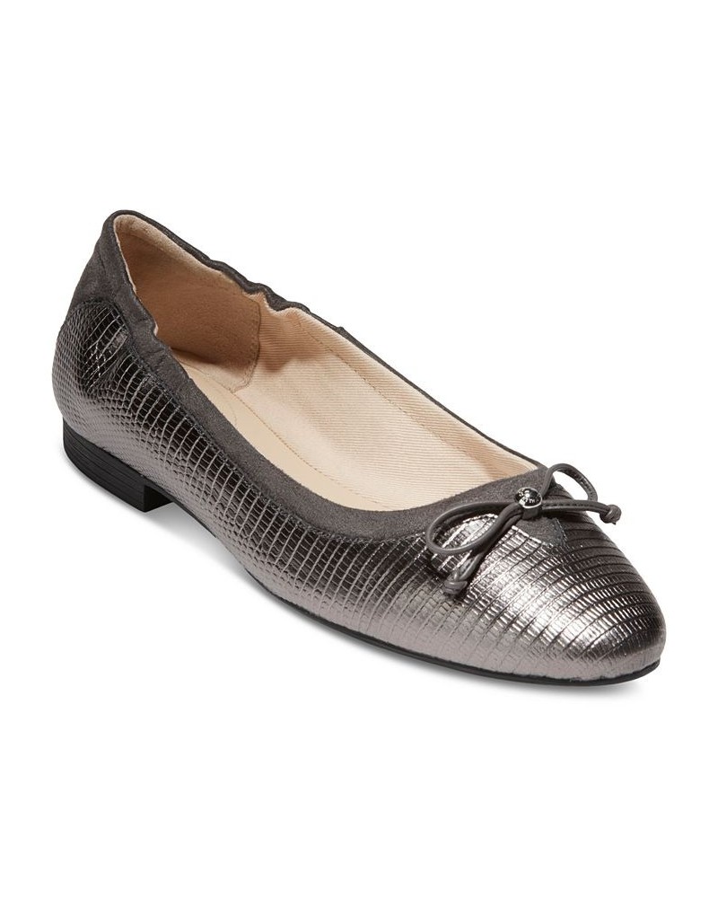 Women's Keira Ballet Flats Silver $70.20 Shoes