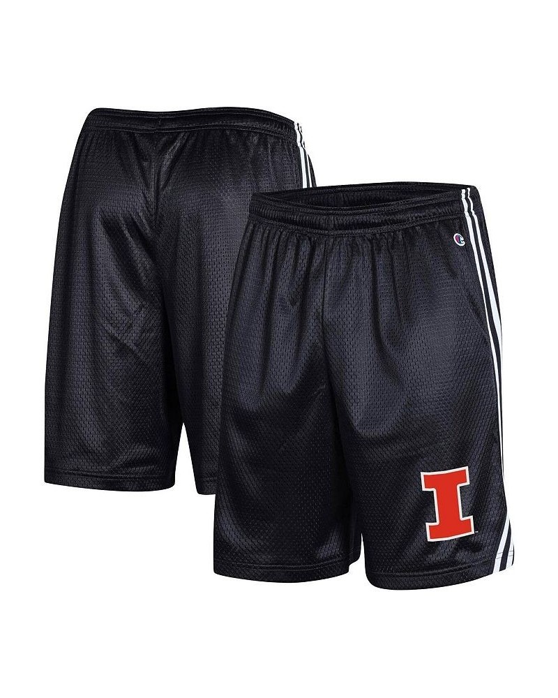 Men's Black Illinois Fighting Illini Team Lacrosse Shorts $21.50 Shorts