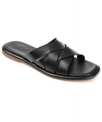 Women's Parkker Woven Sandals Black $54.60 Shoes