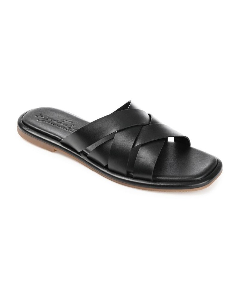 Women's Parkker Woven Sandals Black $54.60 Shoes