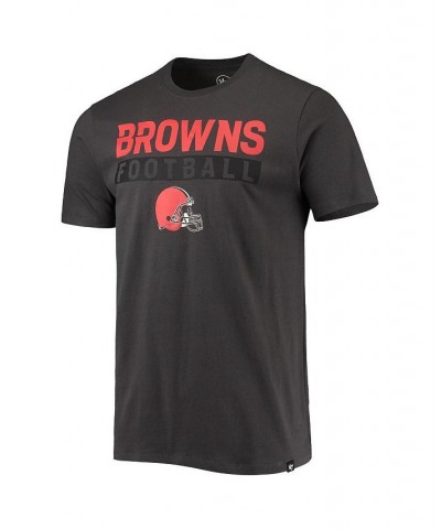 Men's '47 Charcoal Cleveland Browns Dark Ops Super Rival T-shirt $21.15 T-Shirts