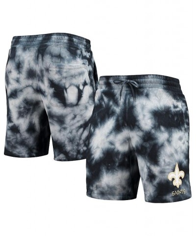 Men's Black New Orleans Saints Tie-Dye Shorts $22.55 Shorts