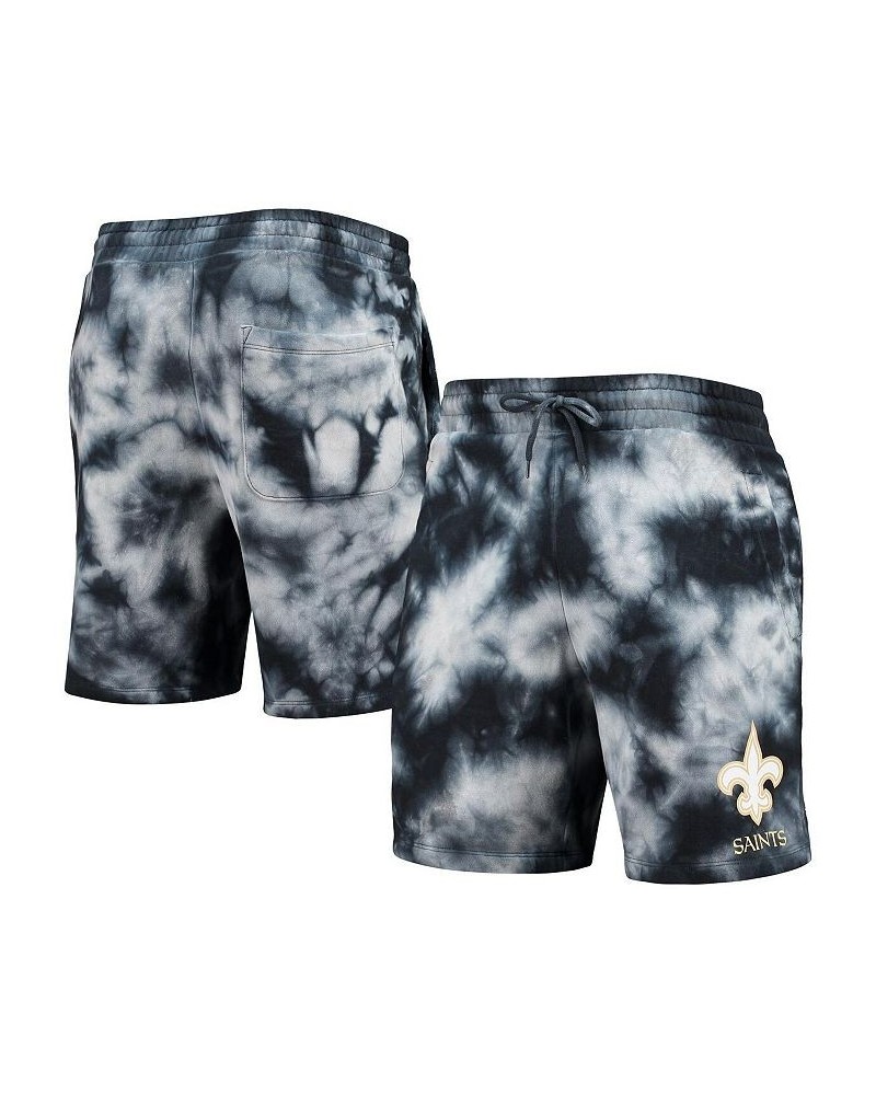 Men's Black New Orleans Saints Tie-Dye Shorts $22.55 Shorts