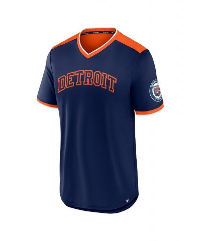 Men's Branded Navy, Orange Detroit Tigers True Classics Walk-Off V-Neck T-shirt $27.60 T-Shirts