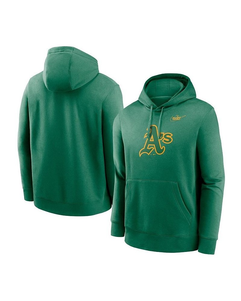 Men's Green Oakland Athletics Cooperstown Collection Logo Club Pullover Hoodie $41.59 Sweatshirt