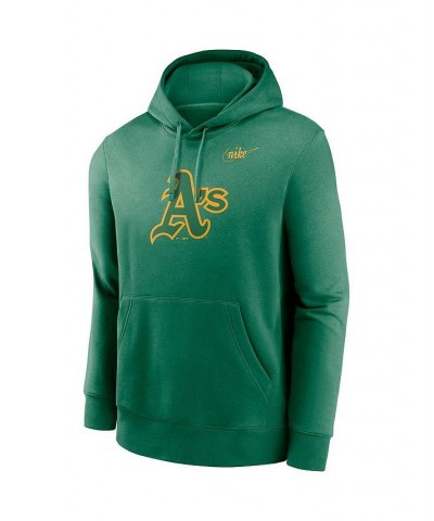 Men's Green Oakland Athletics Cooperstown Collection Logo Club Pullover Hoodie $41.59 Sweatshirt