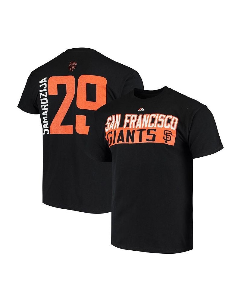 Men's Jeff Samardzija Black San Francisco Giants Block T-shirt $28.60 T-Shirts