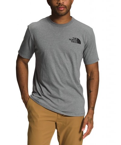 Men's Box Logo Crewneck Short-Sleeve T-Shirt Gray $20.00 T-Shirts