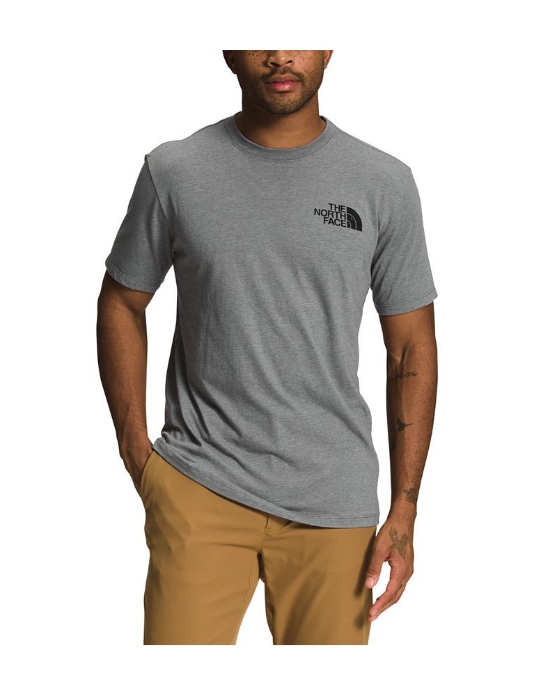 Men's Box Logo Crewneck Short-Sleeve T-Shirt Gray $20.00 T-Shirts