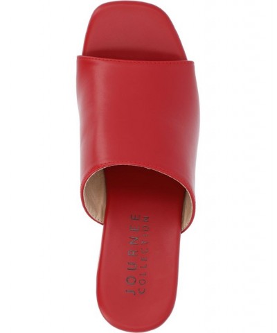 Women's Astter Platform Sandal Red $52.80 Shoes