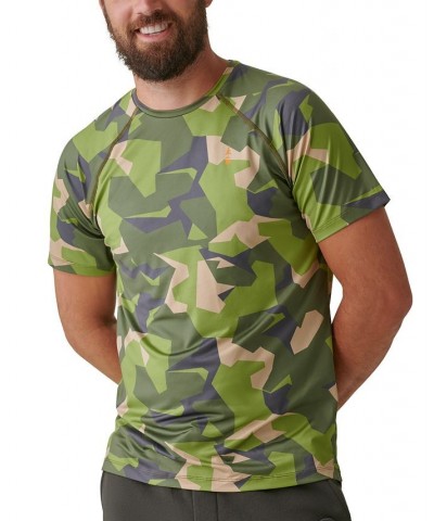 Men's Trek Camo-Print Performance T-Shirt Green $13.60 Shirts