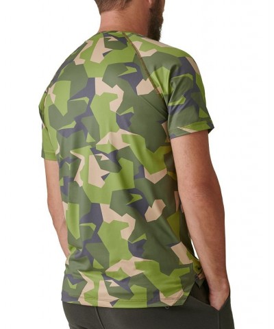 Men's Trek Camo-Print Performance T-Shirt Green $13.60 Shirts