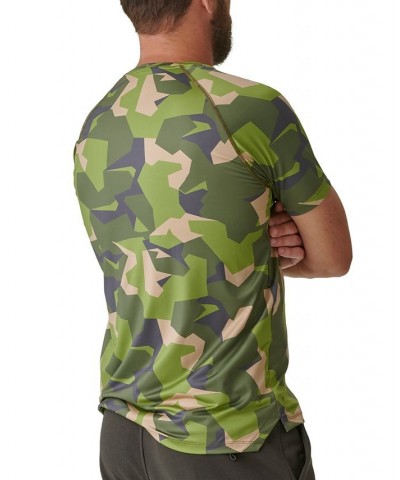 Men's Trek Camo-Print Performance T-Shirt Green $13.60 Shirts