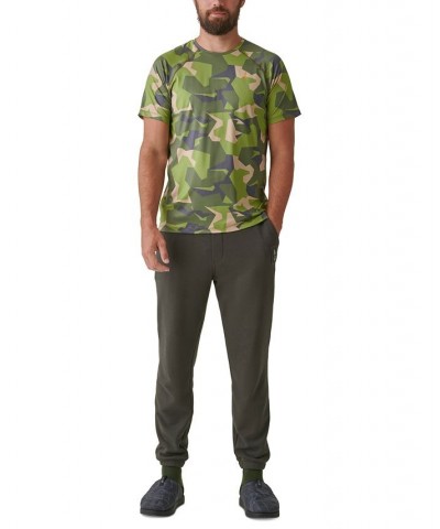 Men's Trek Camo-Print Performance T-Shirt Green $13.60 Shirts