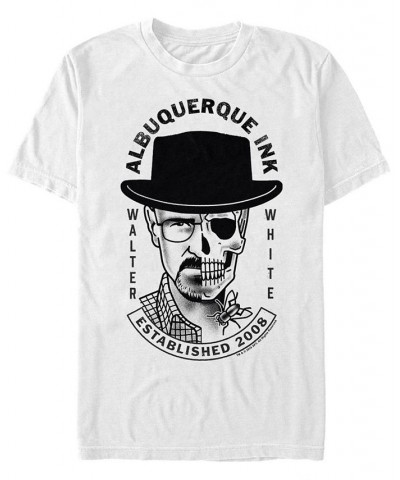 Men's Walter White Albuquerque ink Short Sleeve T- shirt White $19.24 T-Shirts