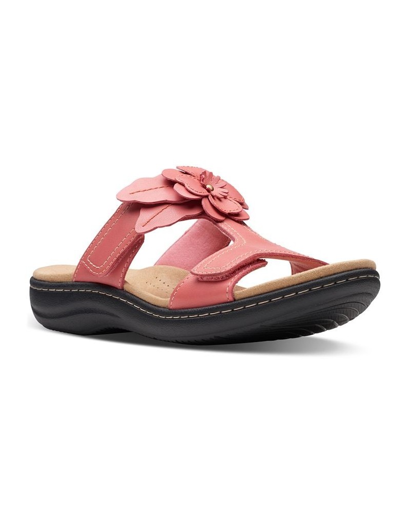 Women's Laurieann Madi Flower-Trimmed Sandals Pink $39.52 Shoes