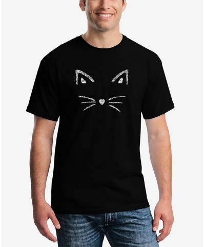 Men's Word Art Whiskers T-shirt Black $20.99 T-Shirts