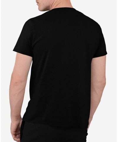 Men's Word Art Whiskers T-shirt Black $20.99 T-Shirts