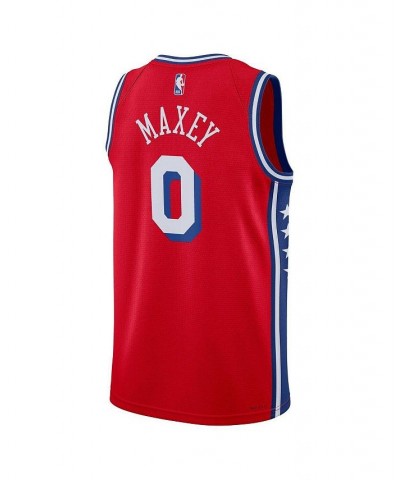 Men's Brand Tyrese Maxey Red Philadelphia 76ers 2022/23 Statement Edition Swingman Jersey $42.90 Jersey