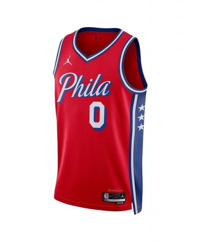 Men's Brand Tyrese Maxey Red Philadelphia 76ers 2022/23 Statement Edition Swingman Jersey $42.90 Jersey