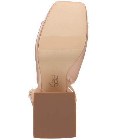 Miranda Two-Piece Platform Sandals Tan/Beige $42.57 Shoes