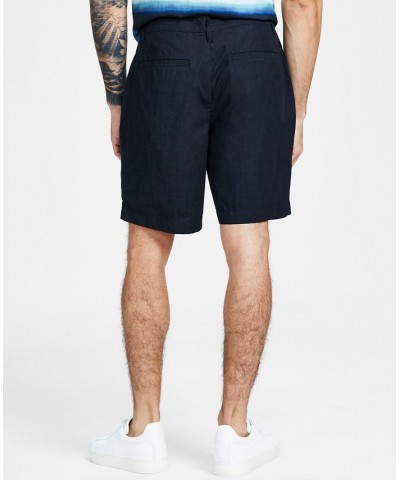 Classic-Fit Solid 8.5" Chambray Shorts Black $18.07 Shorts