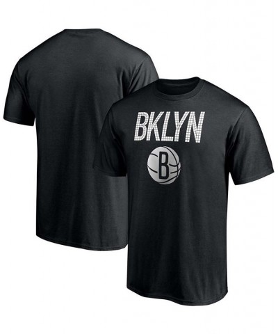 Men's Black Brooklyn Nets Post Up Hometown Collection T-shirt $17.66 T-Shirts