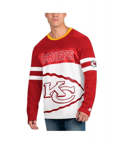 Men's Red, White Kansas City Chiefs Halftime Long Sleeve T-shirt $41.59 T-Shirts