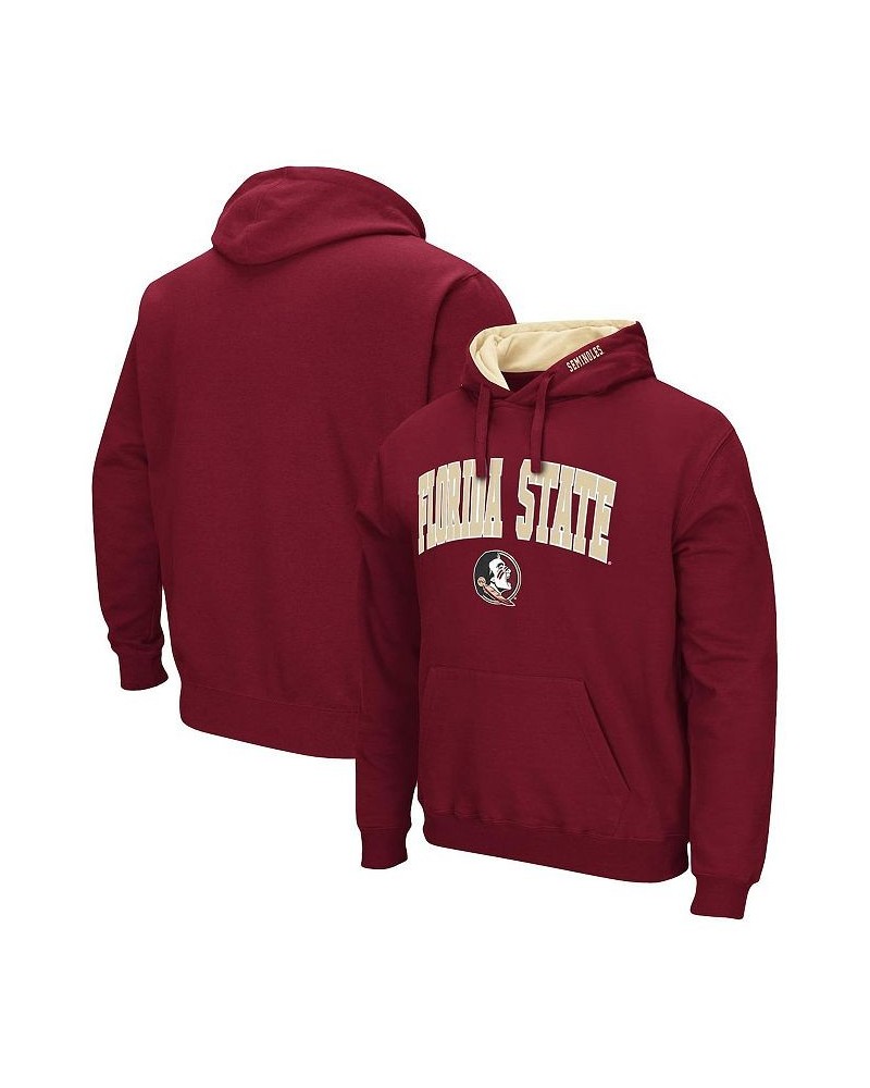 Men's Garnet Florida State Seminoles Arch and Logo 3.0 Pullover Hoodie $32.99 Sweatshirt