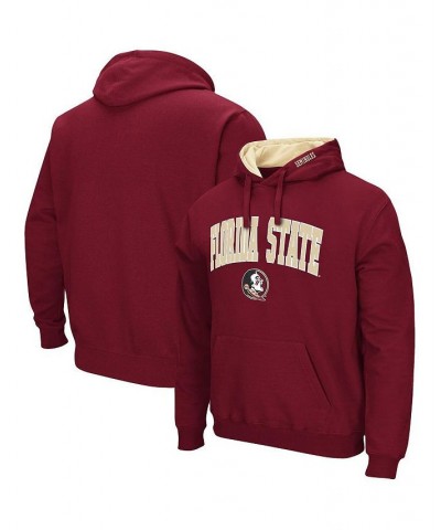 Men's Garnet Florida State Seminoles Arch and Logo 3.0 Pullover Hoodie $32.99 Sweatshirt