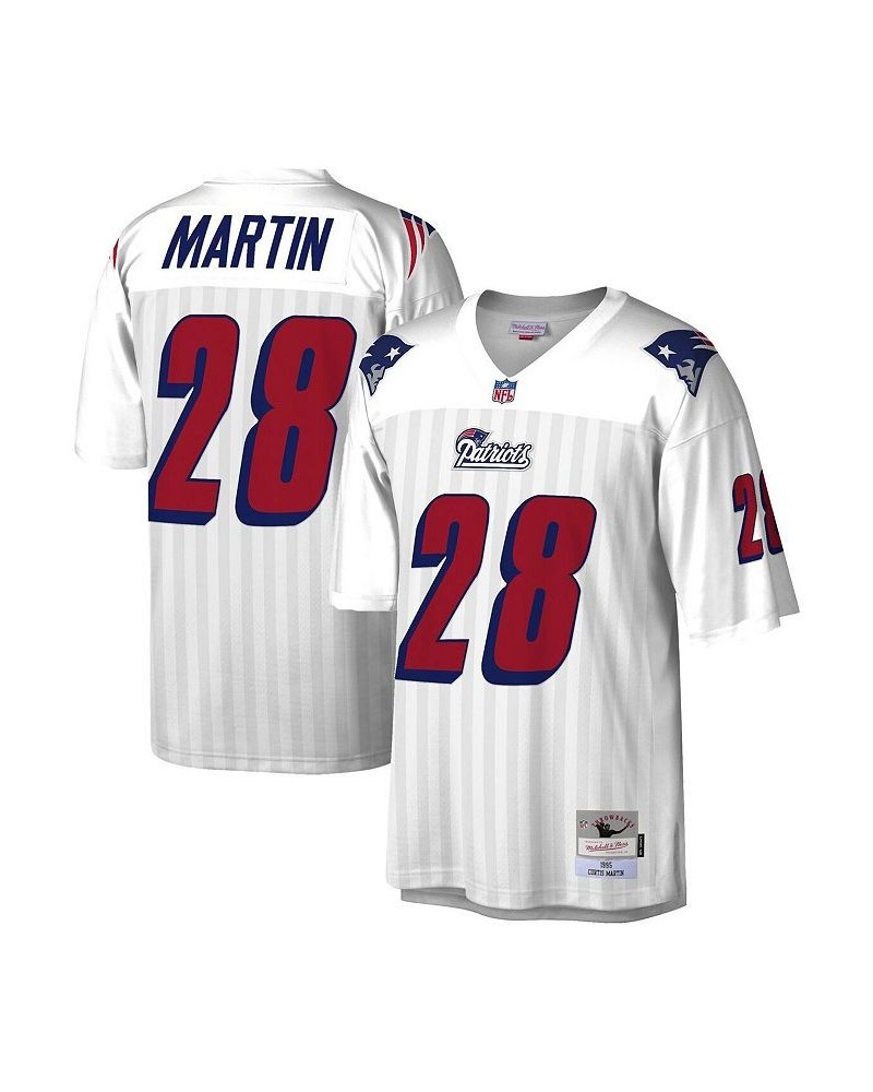 Men's Curtis Martin White New England Patriots 1995 Legacy Replica Jersey $85.00 Jersey