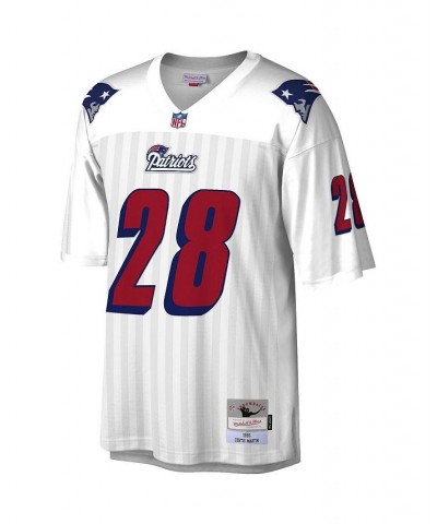 Men's Curtis Martin White New England Patriots 1995 Legacy Replica Jersey $85.00 Jersey