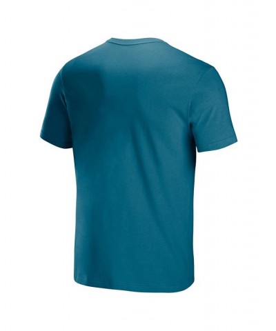 Men's NFL X Staple Teal Jacksonville Jaguars Lockup Logo Short Sleeve T-shirt $17.27 T-Shirts