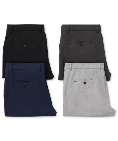 J.M. Slim Fit 4-Way Stretch Flat Front Dress Pants Blue $25.85 Pants