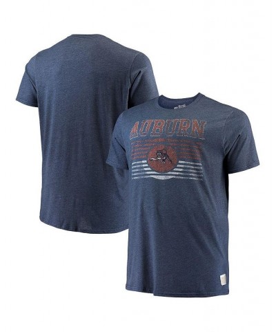 Men's Heathered Navy Auburn Tigers Big and Tall Mock Twist T-shirt $28.99 T-Shirts