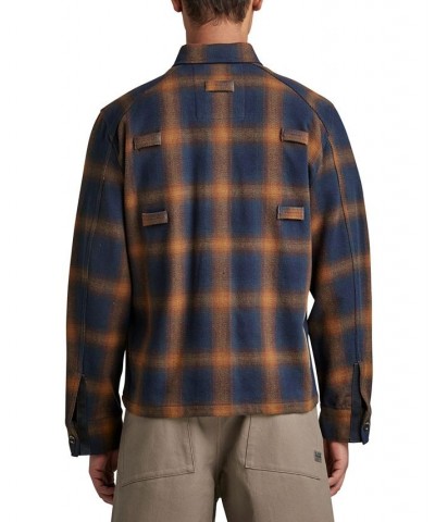 Men's Pocketony Long-Sleeve Plaid Service Overshirt Multi $80.00 Shirts