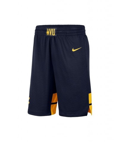 Men's Navy West Virginia Mountaineers Replica Team Basketball Shorts $38.99 Shorts