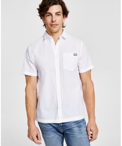 Men's Collins Seersucker Short-Sleeve Shirt White $37.38 Shirts