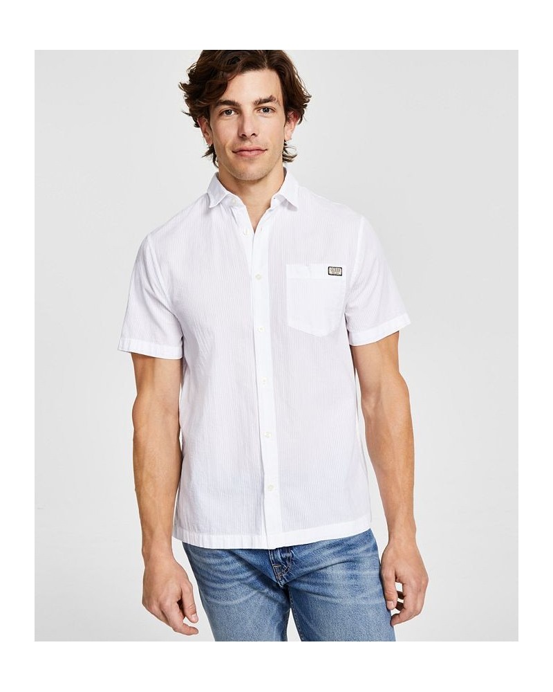 Men's Collins Seersucker Short-Sleeve Shirt White $37.38 Shirts