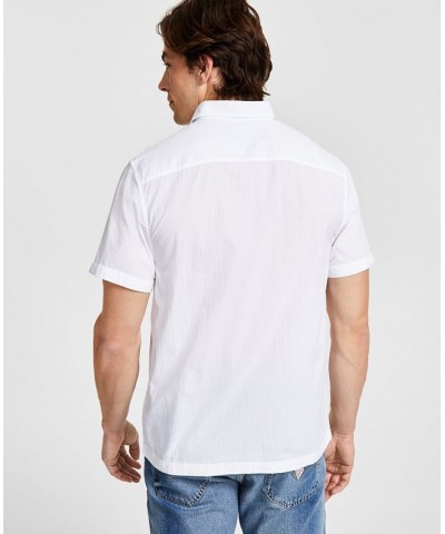 Men's Collins Seersucker Short-Sleeve Shirt White $37.38 Shirts