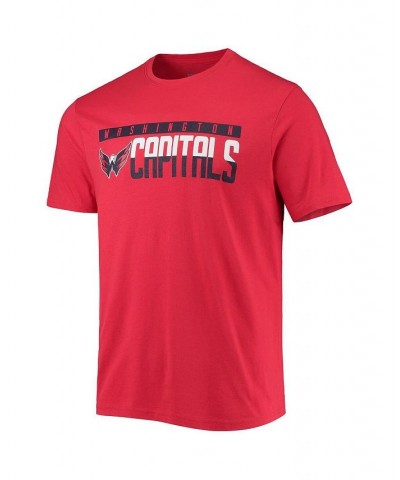 Men's Red Washington Capitals Richmond Wordmark T-shirt $18.45 T-Shirts