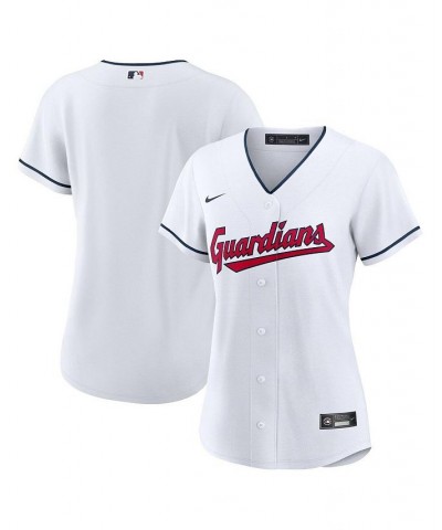 Men's White Cleveland Guardians Home Replica Team Jersey $43.75 Jersey