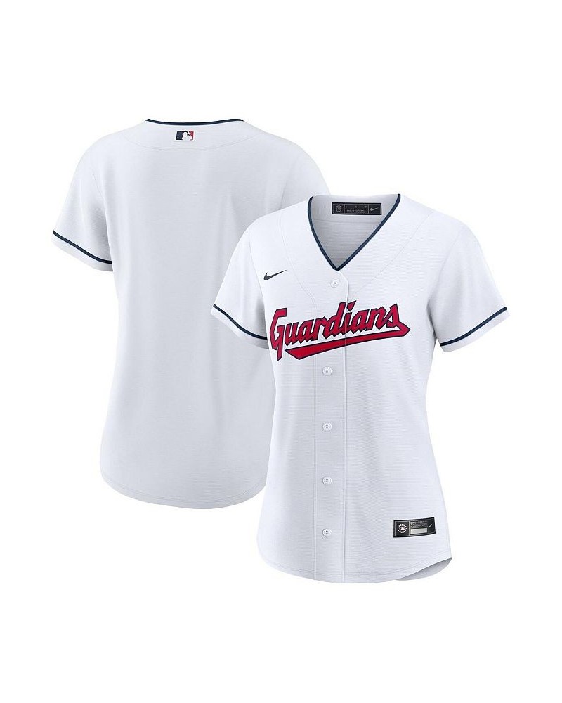 Men's White Cleveland Guardians Home Replica Team Jersey $43.75 Jersey