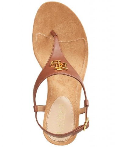 Women's Jeannie Wedge Sandals Tan/Beige $32.55 Shoes