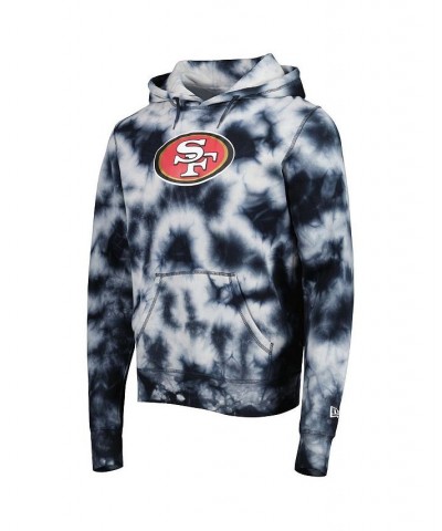 Men's Black San Francisco 49ers Team Tie-Dye Pullover Hoodie $47.69 Sweatshirt