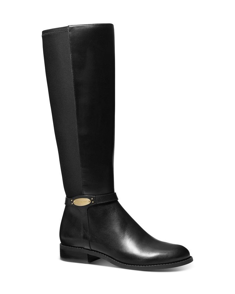 Women's Finley Tall Riding Boots Black $47.97 Shoes