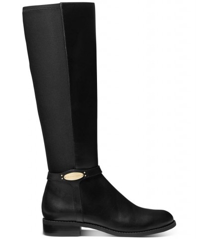 Women's Finley Tall Riding Boots Black $47.97 Shoes