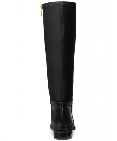 Women's Finley Tall Riding Boots Black $47.97 Shoes