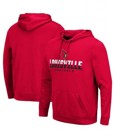 Men's Red Louisville Cardinals Lantern Pullover Hoodie $31.20 Sweatshirt